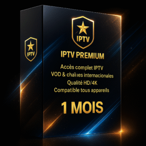 Abonnement IPTV Premium – 1 Mois | 4K / UHD | Serveurs Ultra Stables + VOD XXL